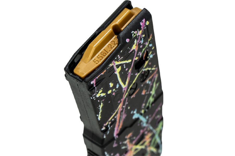 AMEND2 AR-15 5.56 NATO 30 Round Magazine with Neon Splatter Finish